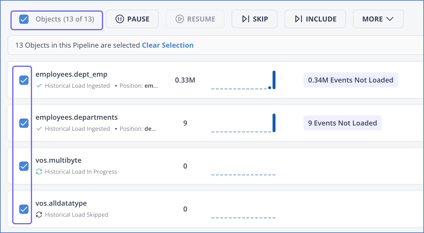 Select multiple objects