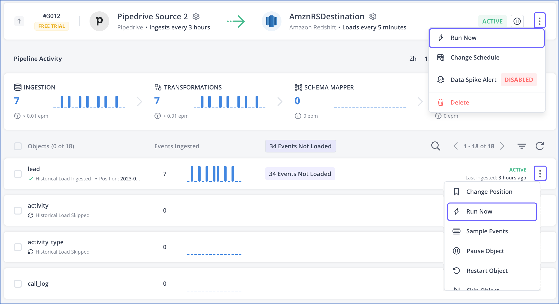 Trigger Data Ingestion