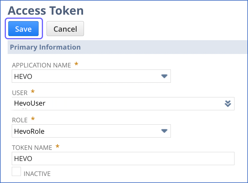 Save access token