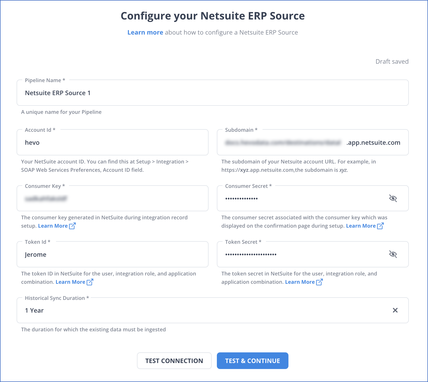 Configure NetSuite ERP as a Source