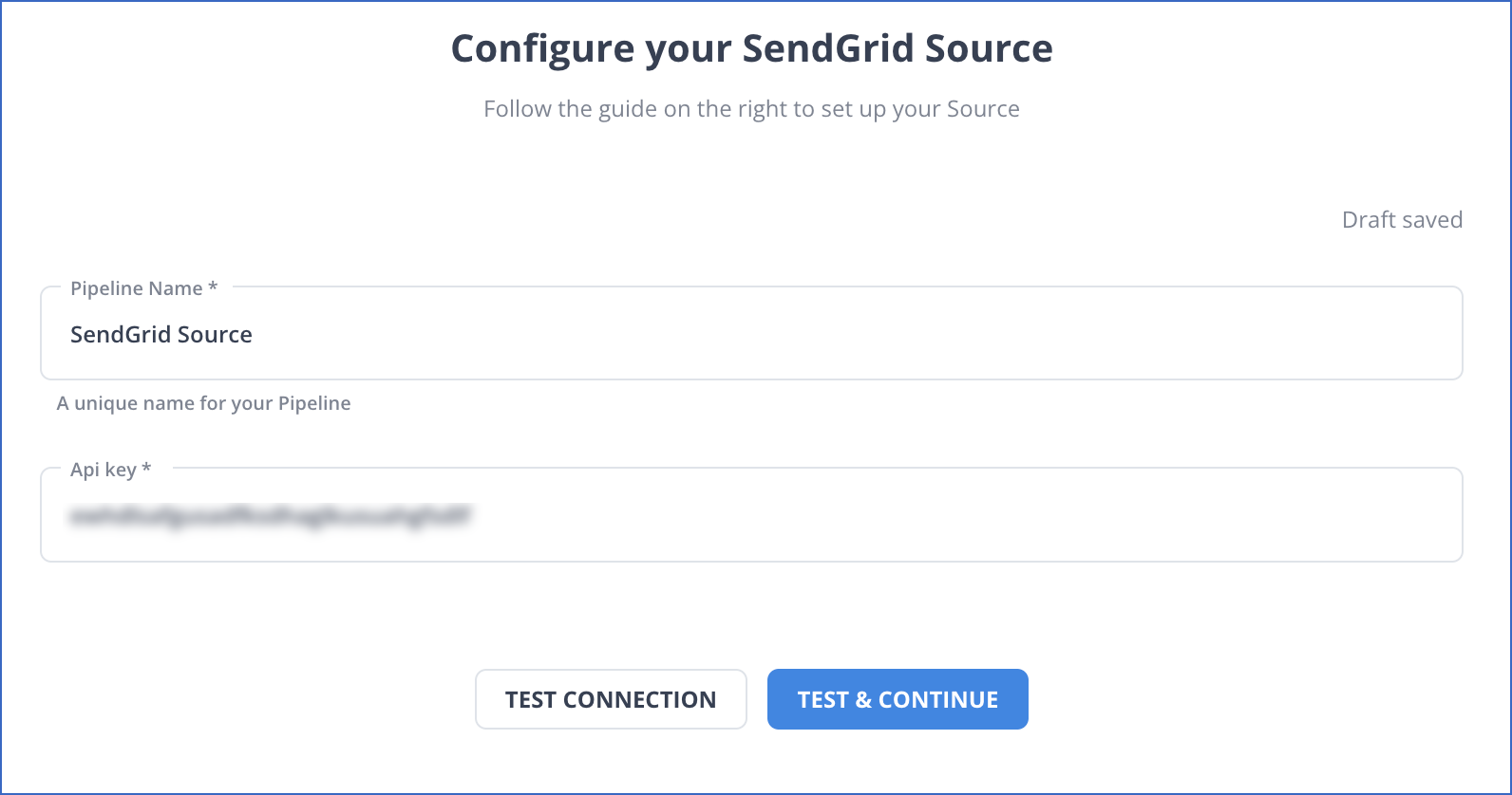 SendGrid settings