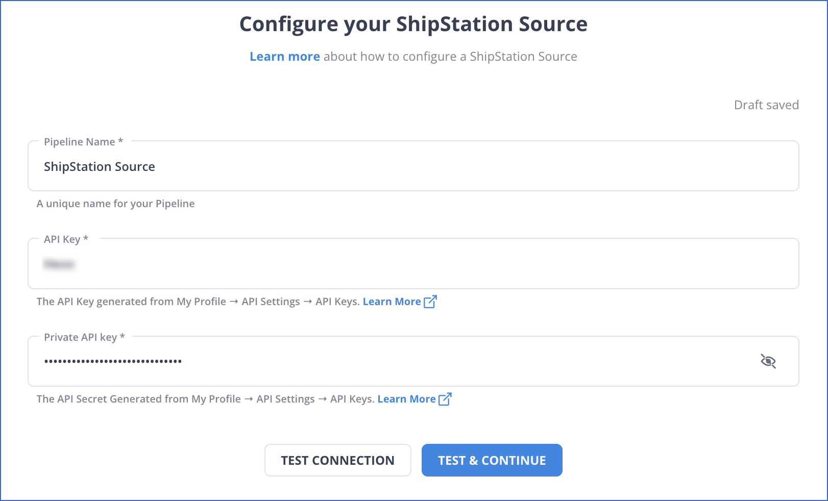 ShipStation config