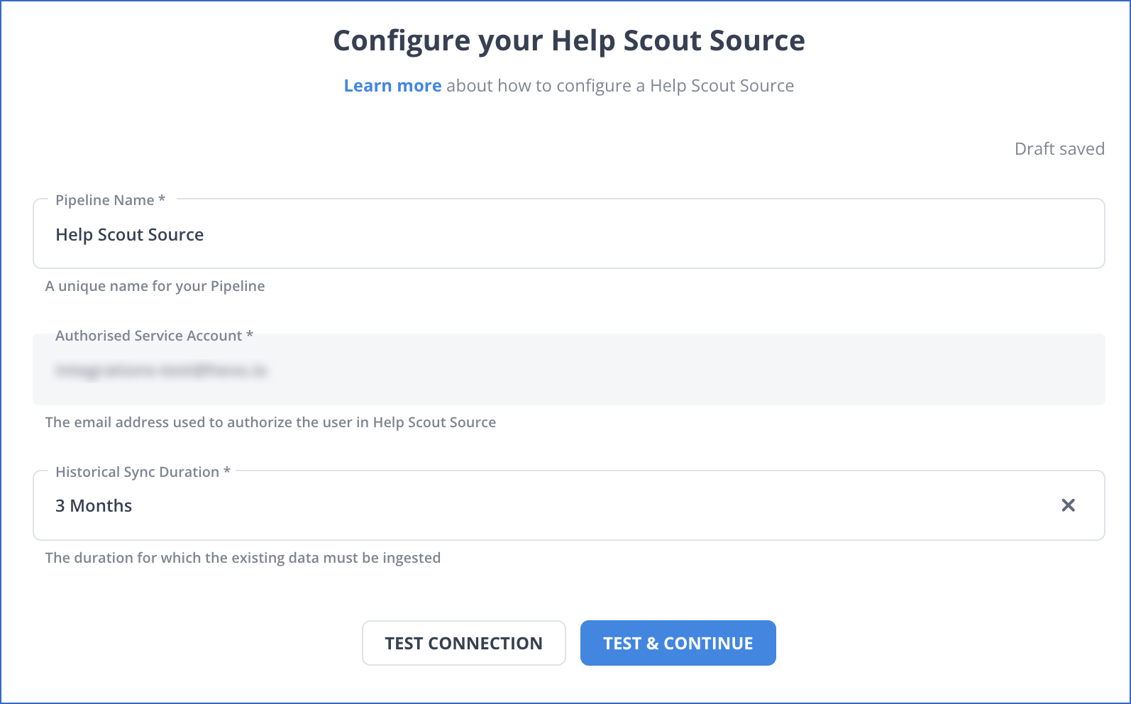 Configure Help Scout Source