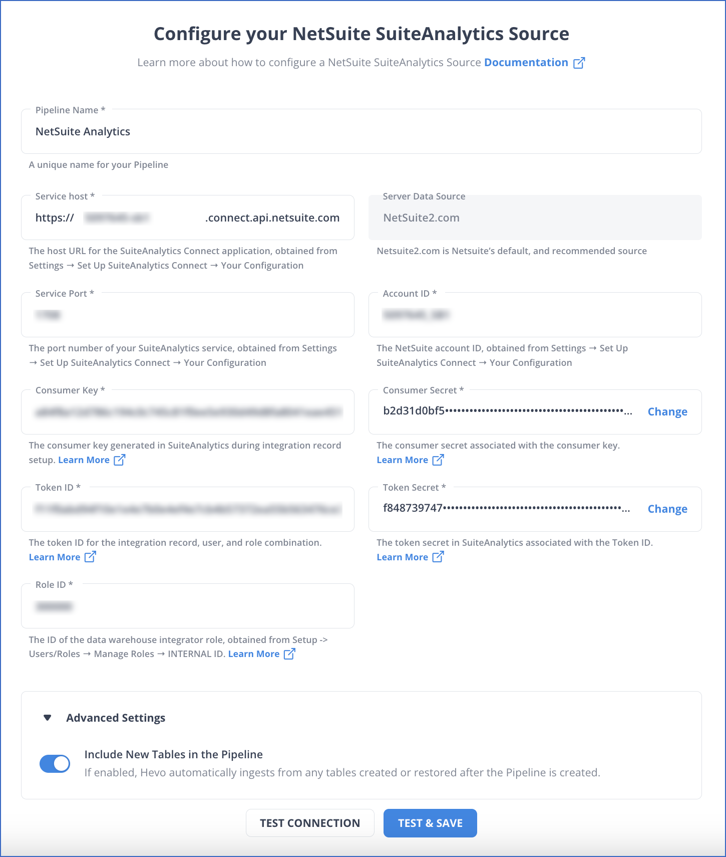 Configure your Netsuite SuiteAnalytics Source