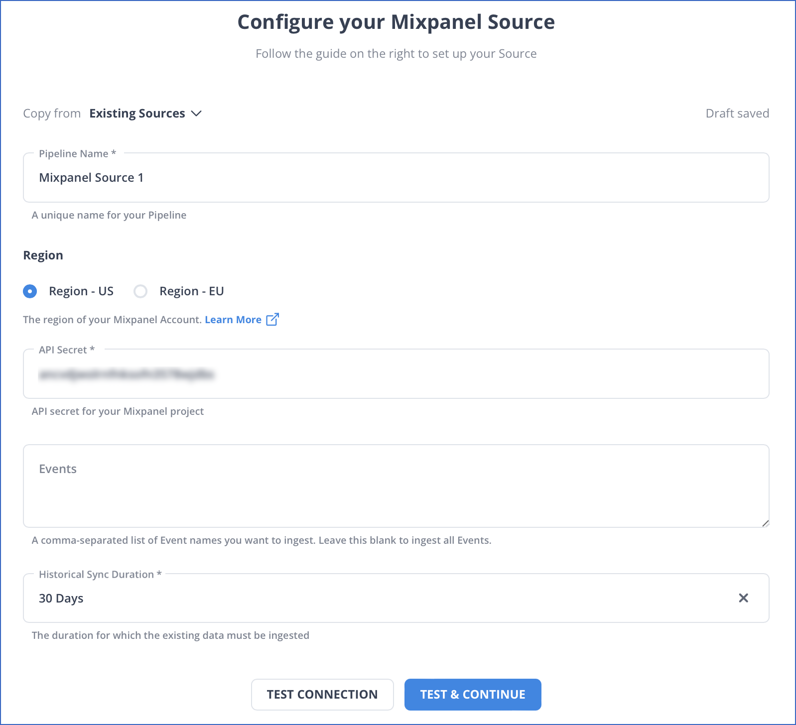 Mixpanel Settings