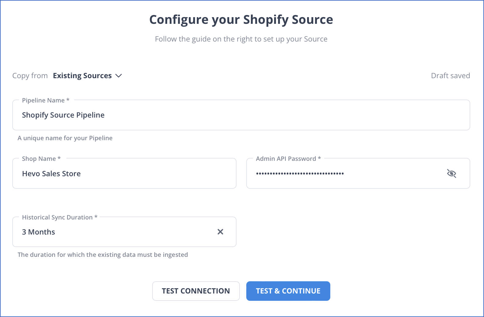 Shopify App - Hevo Data