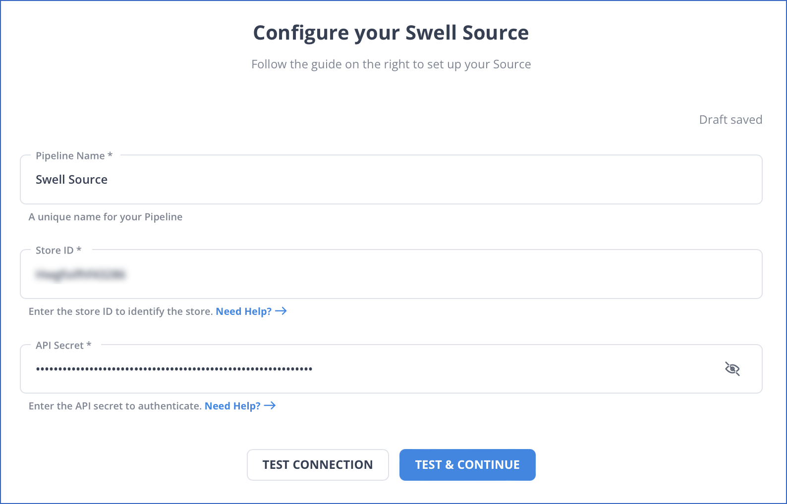 Configure your Swell Source