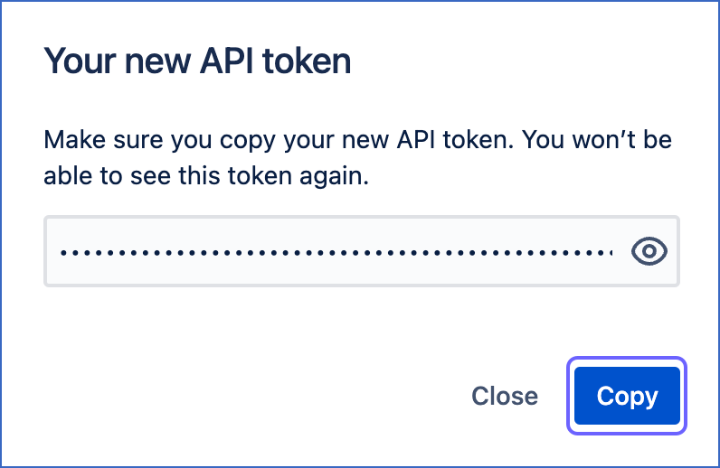 API token