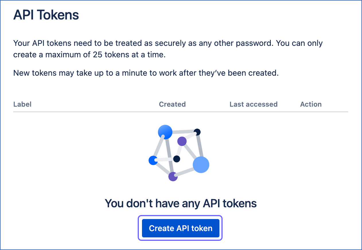 Create API token