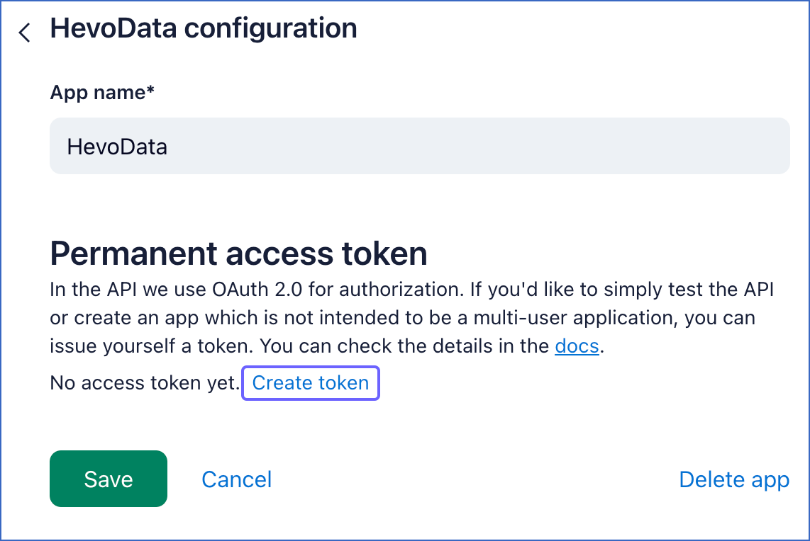 Create access token