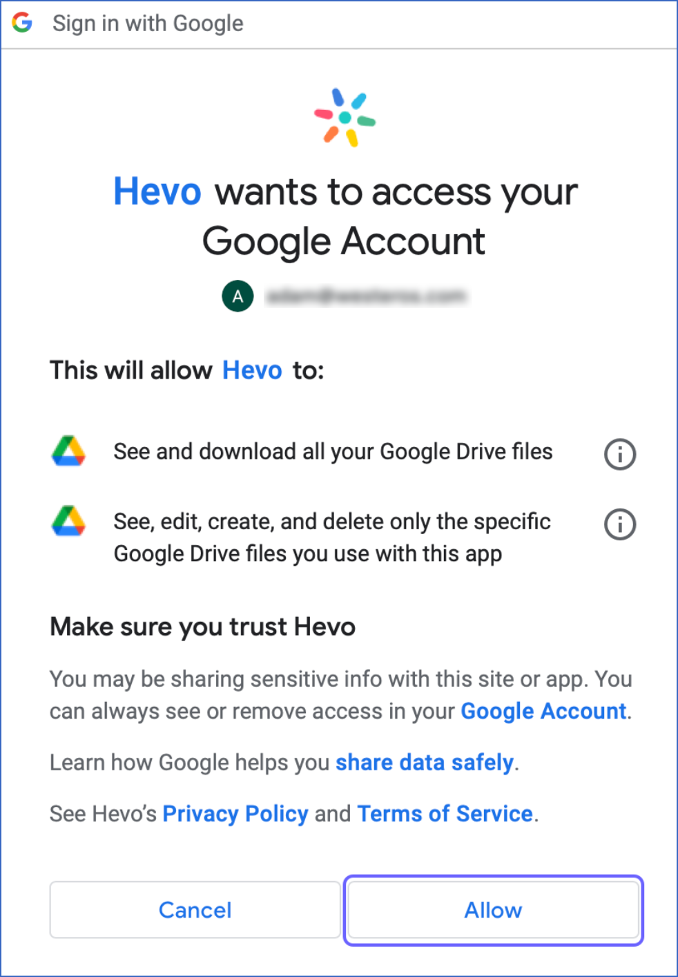 How to add Google Drive as Your Data Source