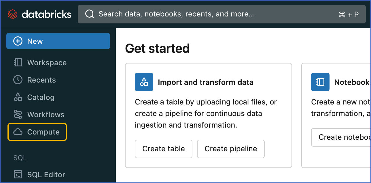 Databricks Console