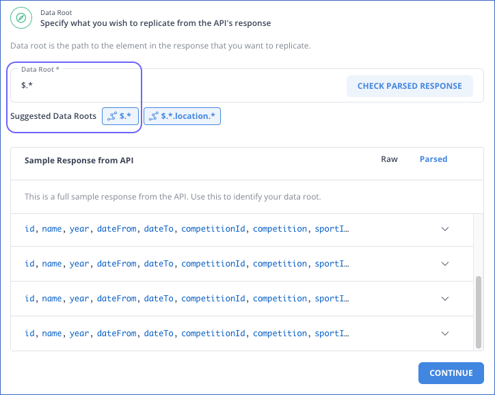 Data Root Config