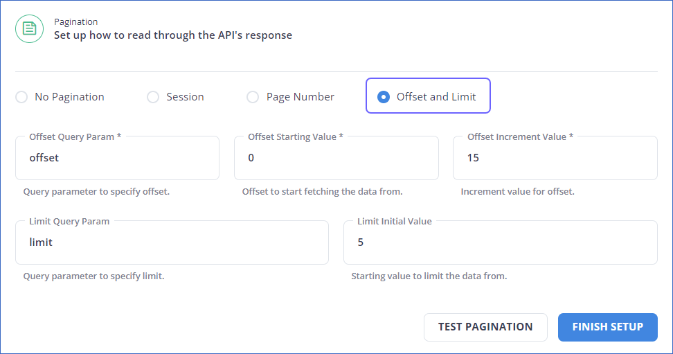 Offset and Limit