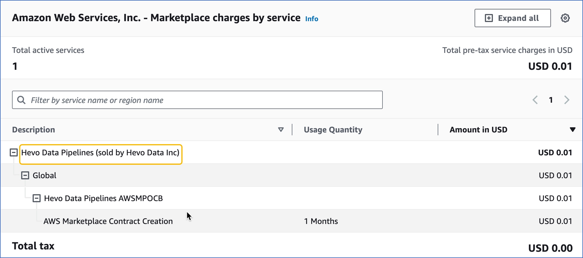 Sample invoice