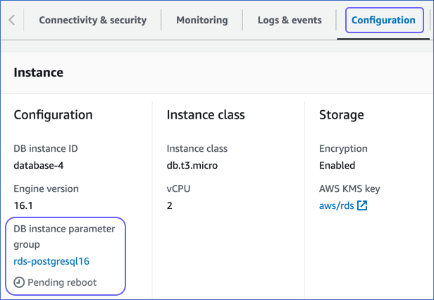 Reboot DB Instance