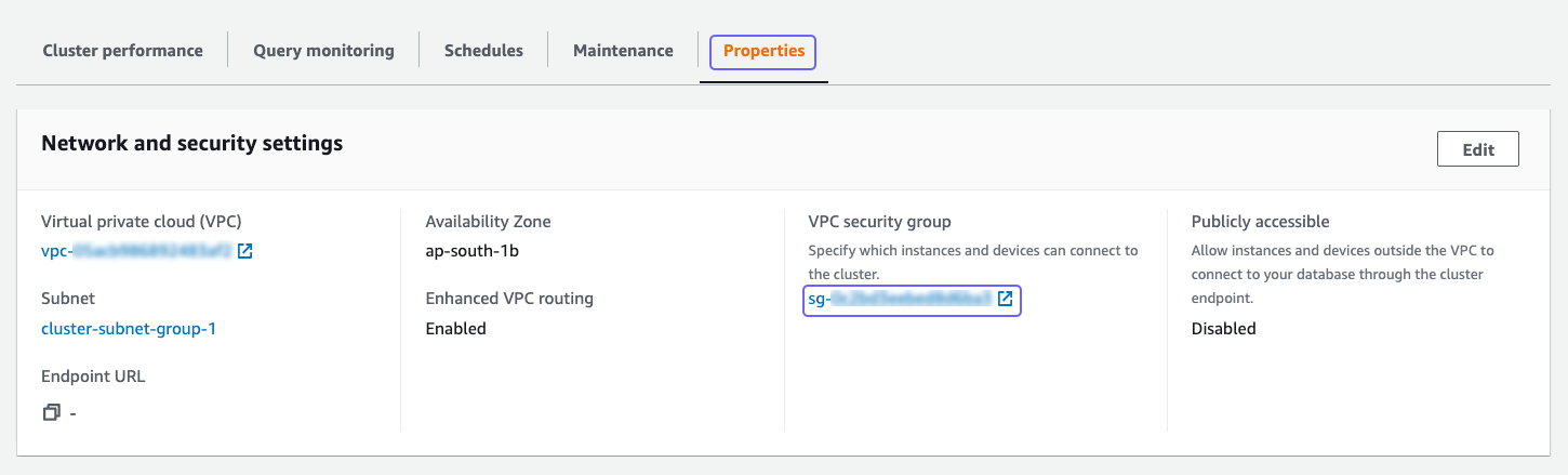 NetSuite to Redshift: Security Groups