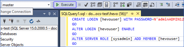 NetSuite to SQL Server: Executing Commands