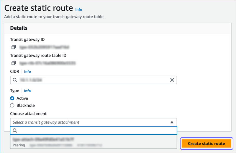 Add Static Route