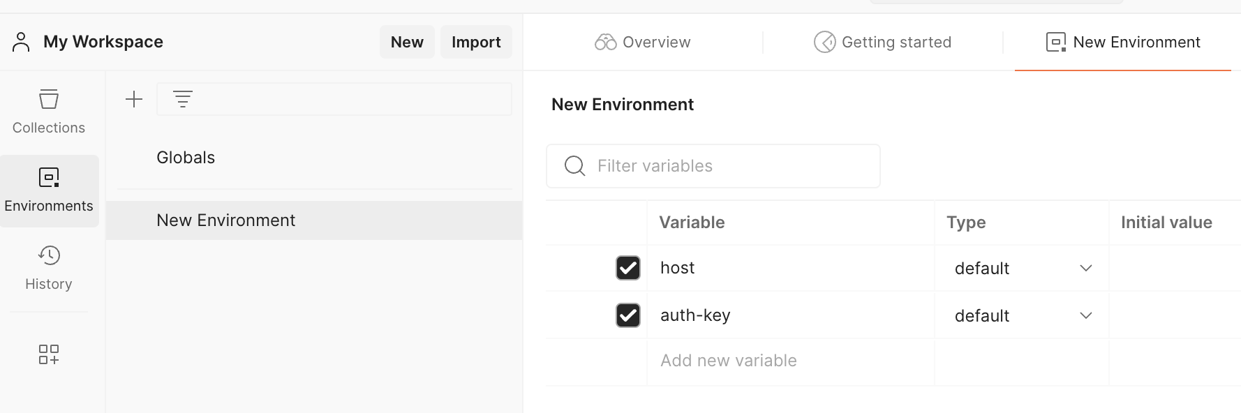 Webhooks Testing: Environment Variables