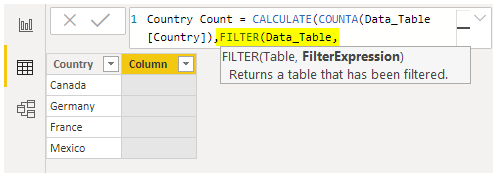 Power BI COUNTIF Function: step 8