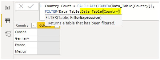 Power BI COUNTIF Function: step 9