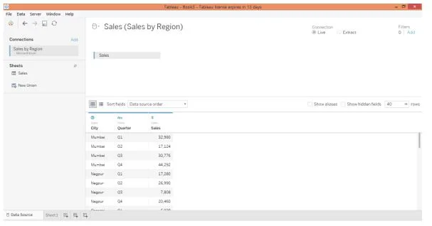 Tableau Pie Charts: Step 1c