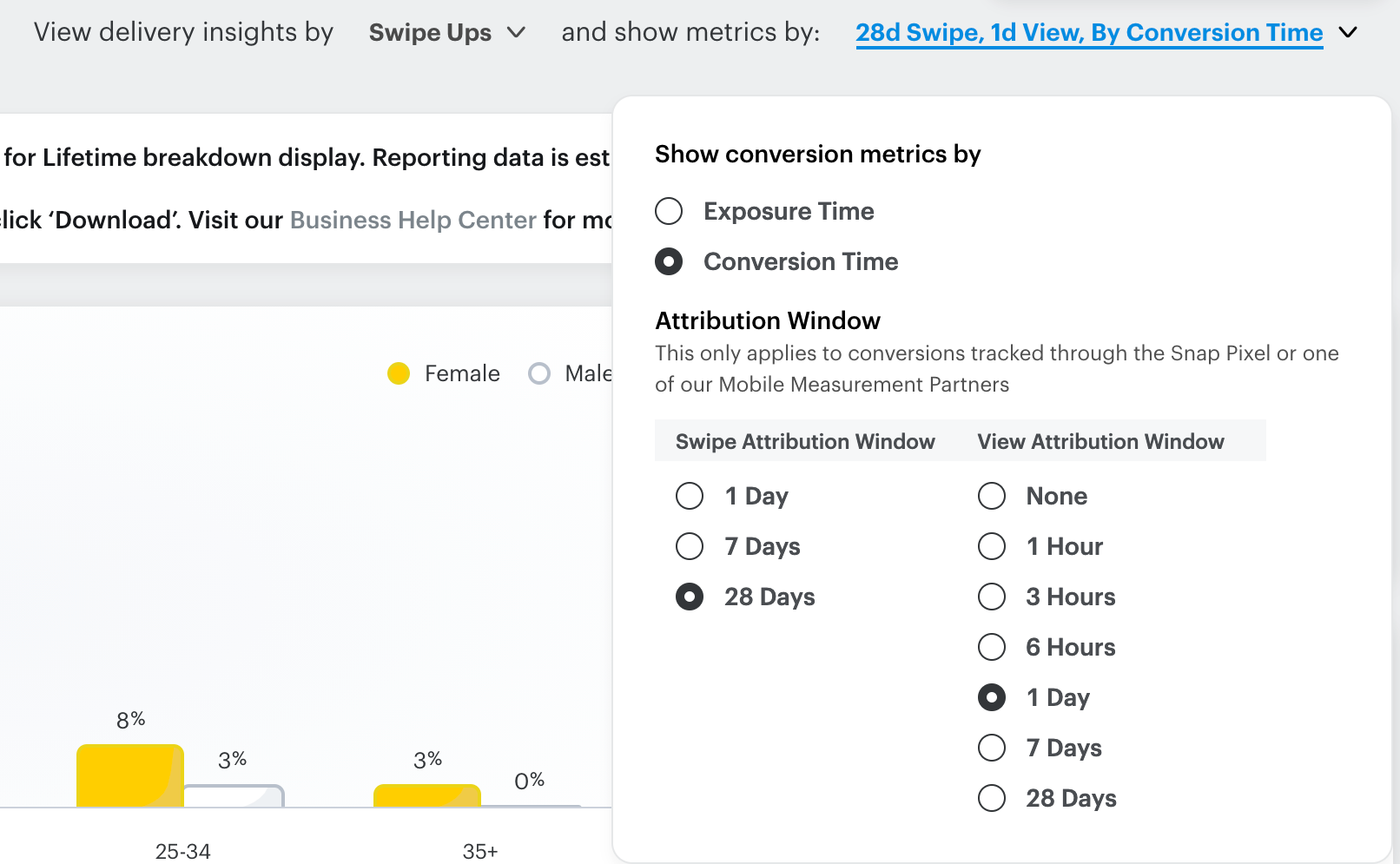 snapchat to bigquery: view inisghts step 6