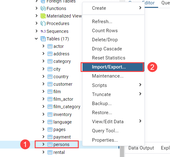 Asana to PostgreSQL: Import/export