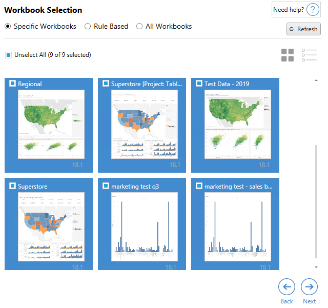 Tableau Content Migration Tool: Workbooks