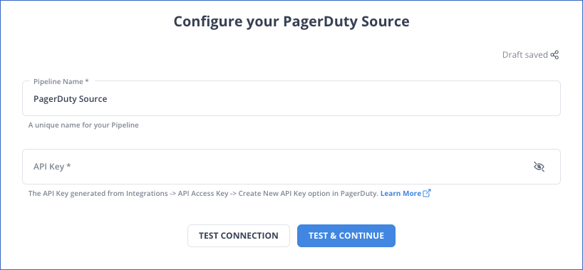 PagerDuty to Databricks - Configure PagerDuty as a Source