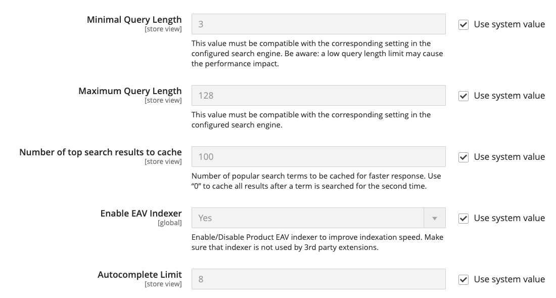 Magento Query Settings: Magento 2 Elasticsearch Configuration