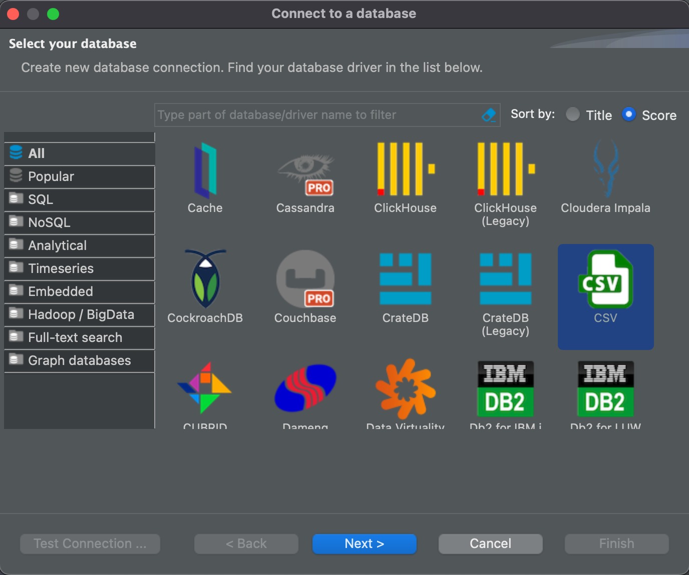 Excel to PostgreSQL: Select Your Database