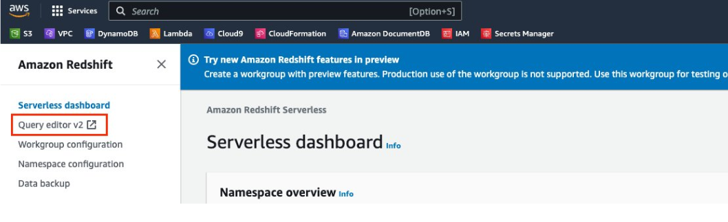 AWS DocumentDB to Redshift: Configuration of Kinesis Data Stream
