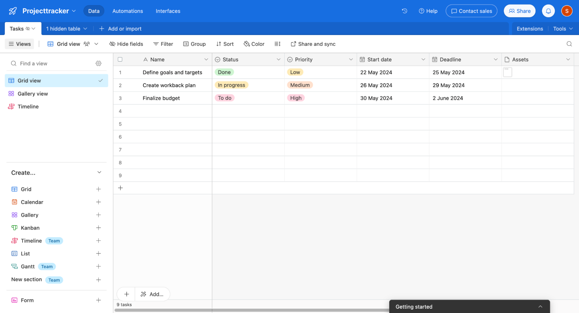 Airtable Easy to Use UI: Airtable Database