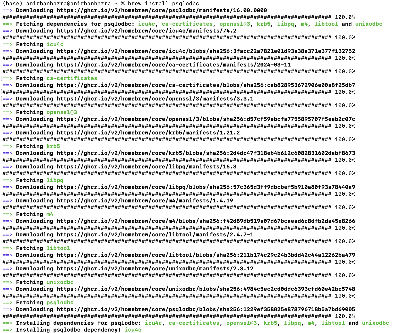 Install PostgreSQL ODBC Driver