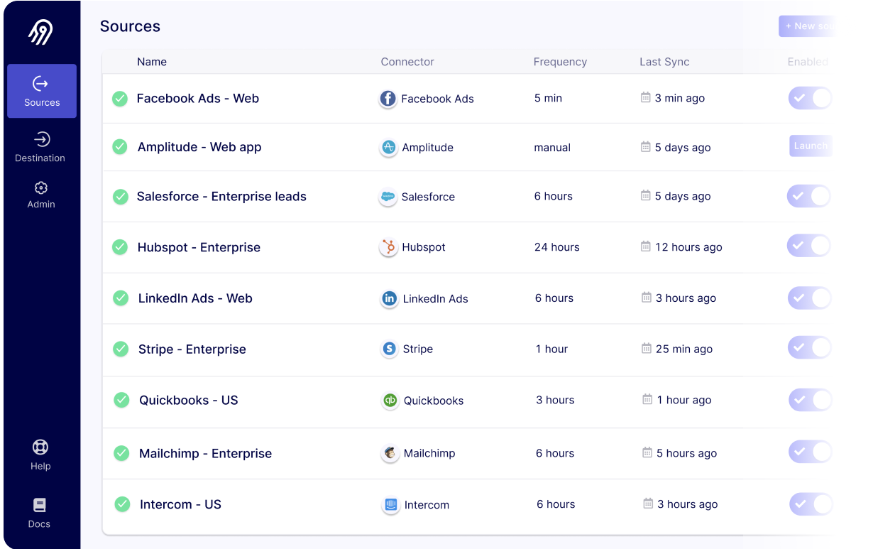 Airbyte UI