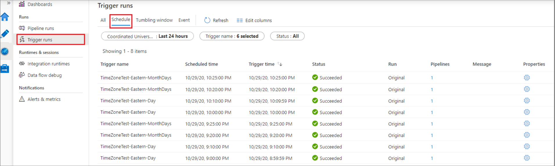 View Scheduled Triggers: Azure Pipeline Triggers