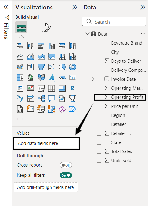 Add operating profit field