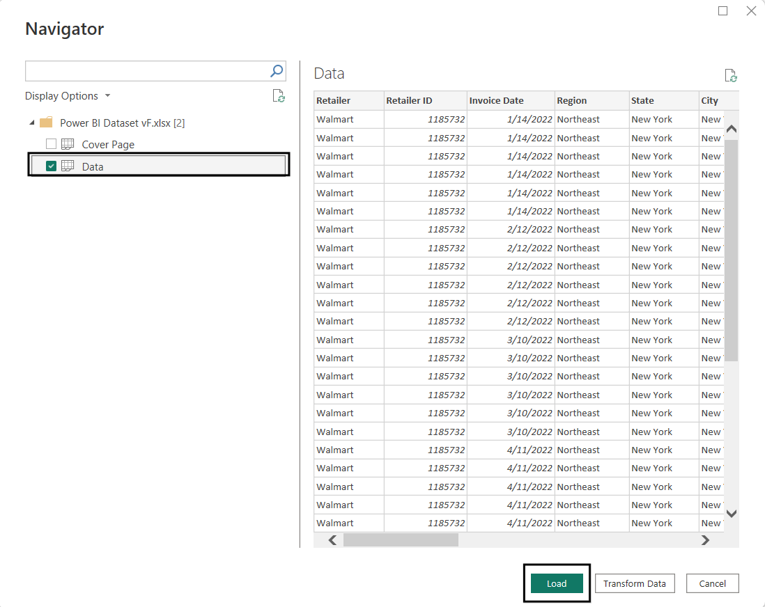 Data Preview in Power BI