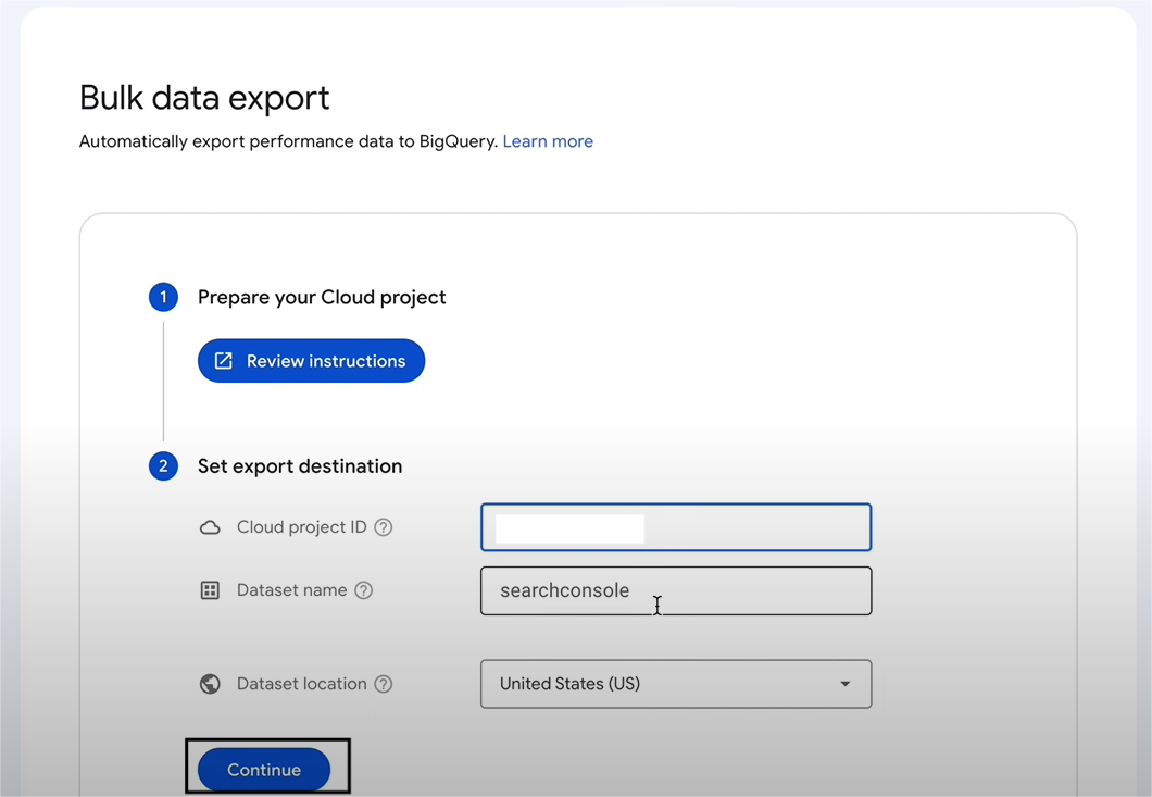 Bulk Data Export