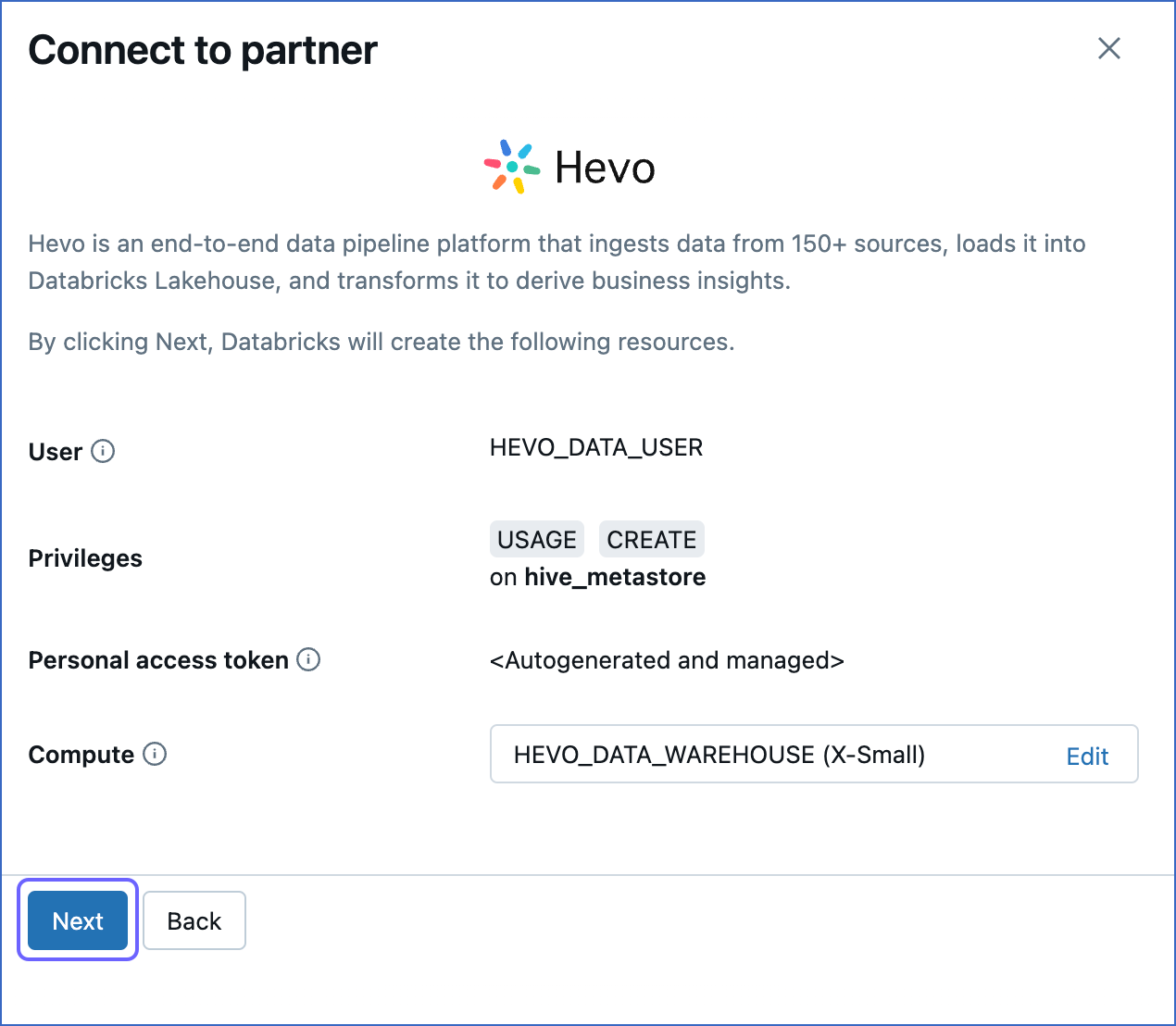 Databricks Resource Settings