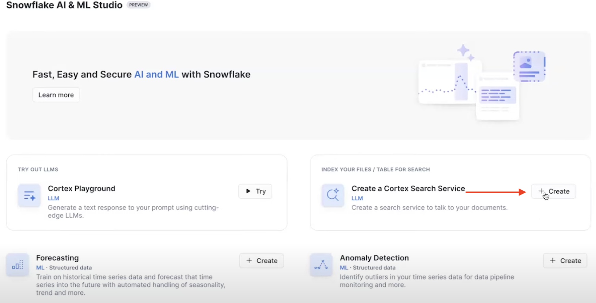 Snowflake AI & ML Studio