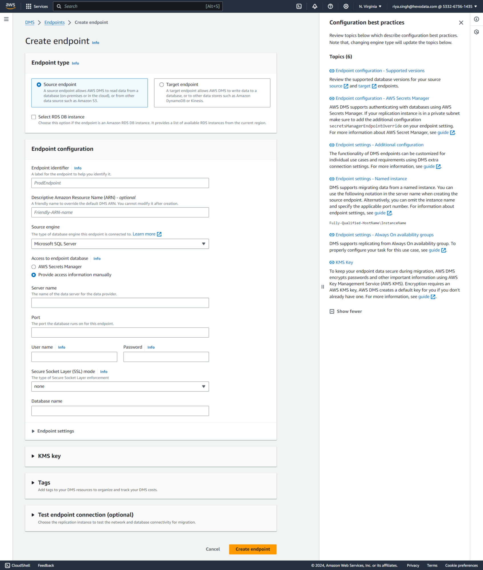 Creating Endpoint Overview