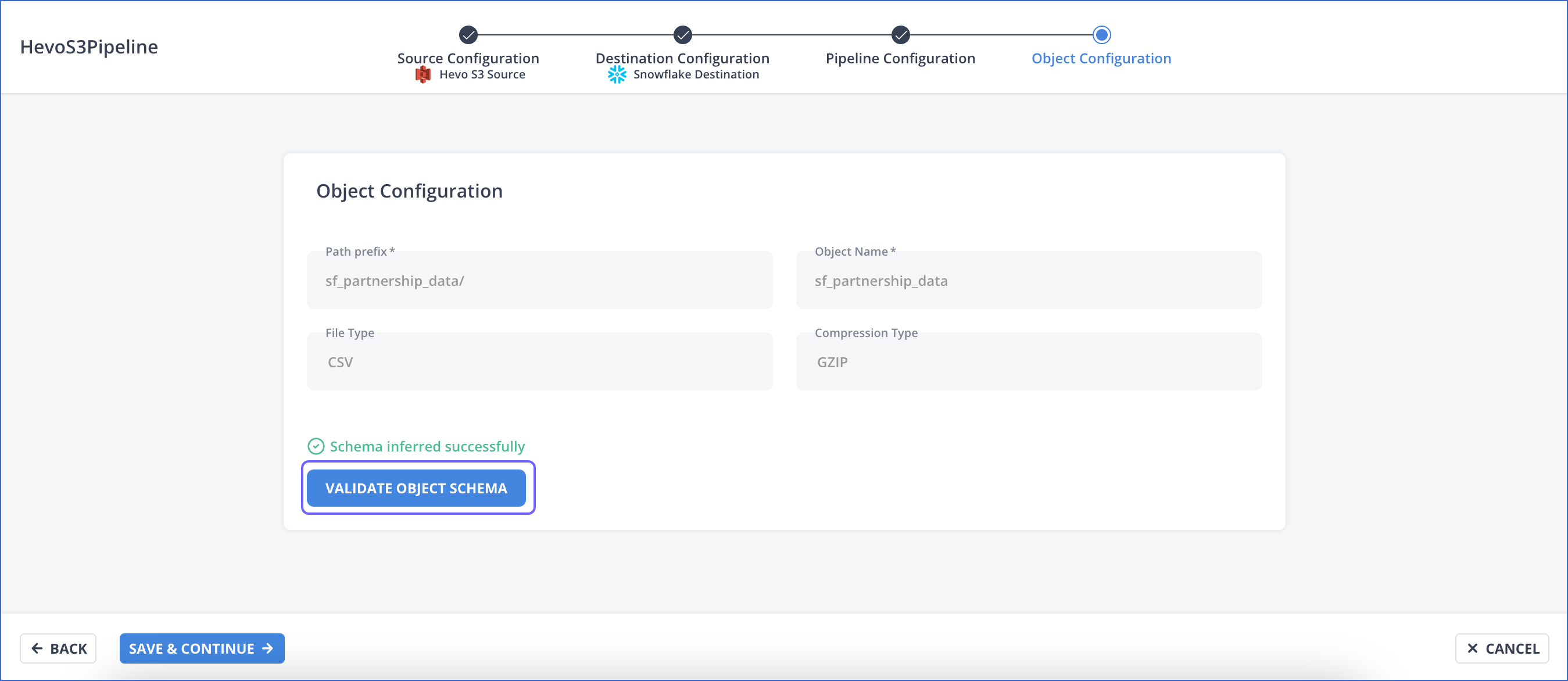 Validate Object Schema