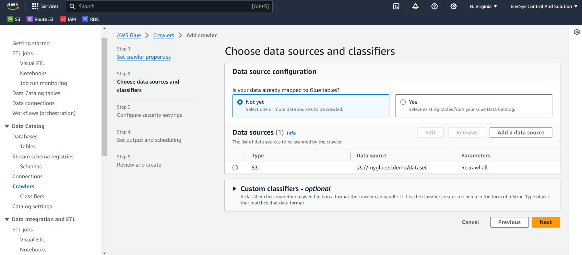 Choose data sources