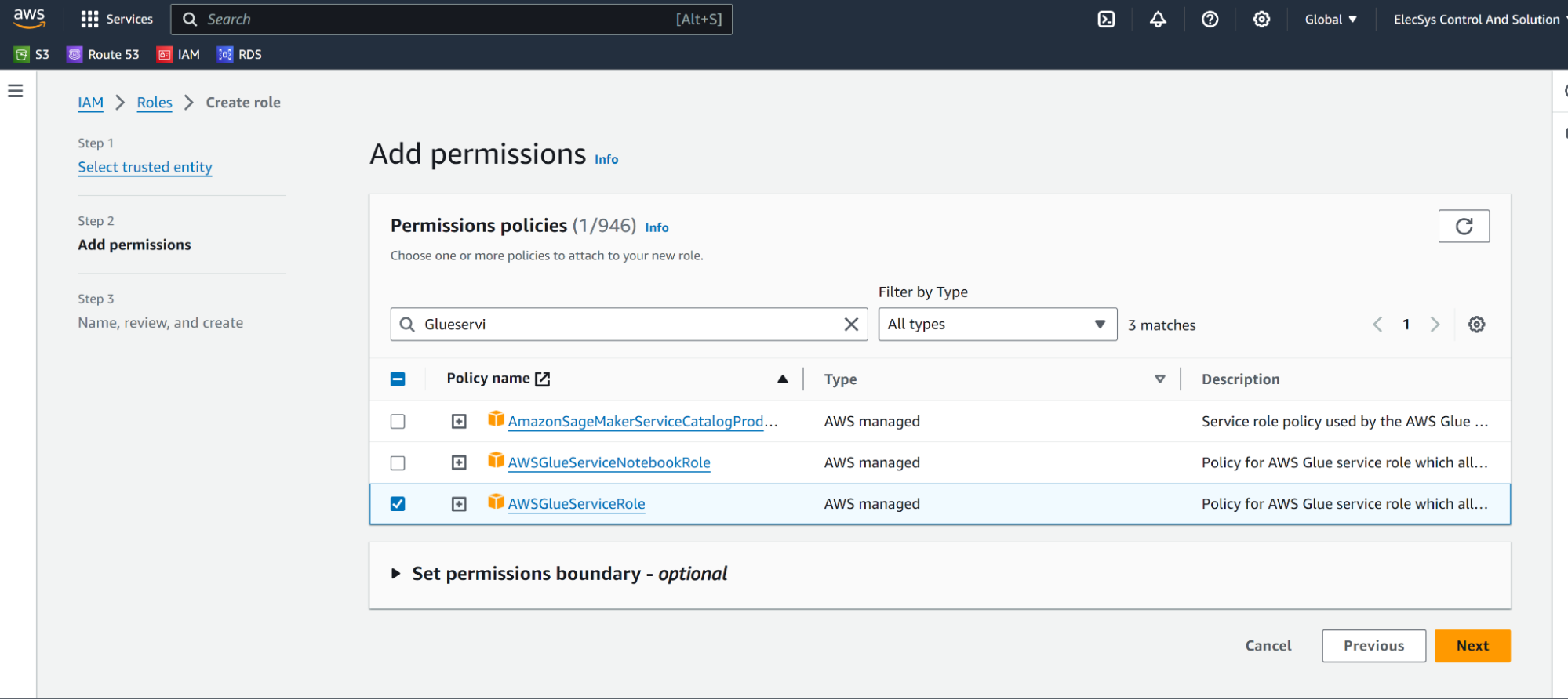 AWS Add permissions