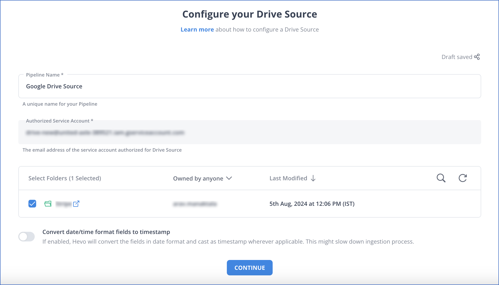 Google Drive Settings