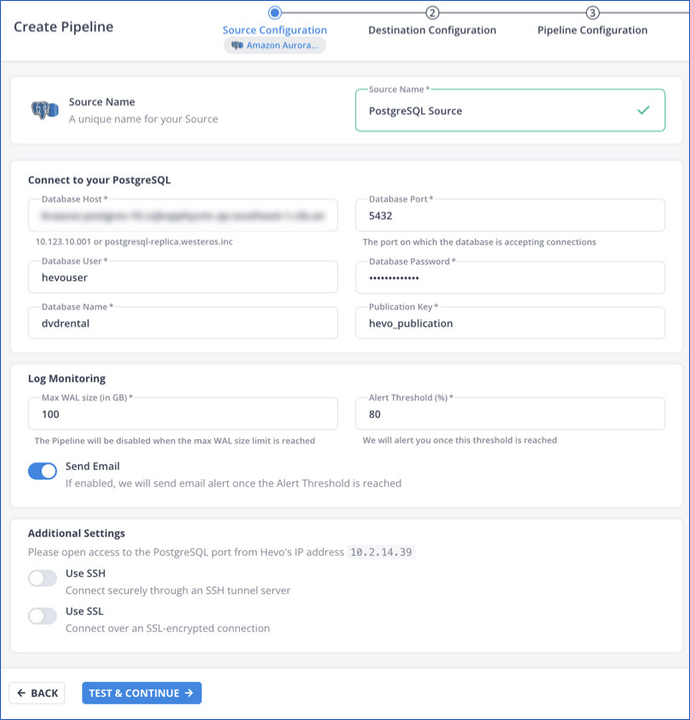 Configure Amazon Aurora PostgreSQL