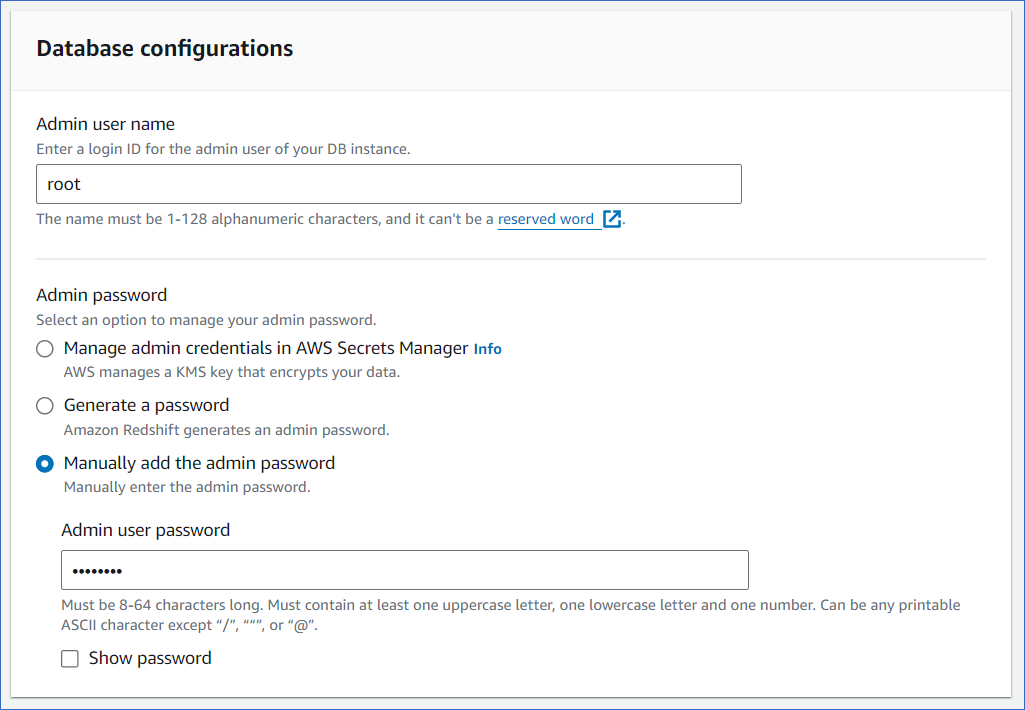 Database Configurations